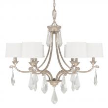 Capital 4496SQ-553-CR - 6 Light Chandelier