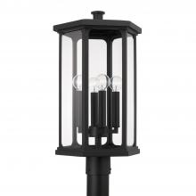Capital 946643BK - 4 Light Outdoor Post Lantern