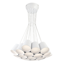 Eurofase 28165-019 - Borto, 19Lt LED Chandelier, Wht