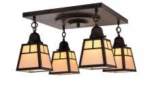 Arroyo Craftsman ACM-4EAM-AB - a-line shade 4 light ceiling mount without overlay (empty)