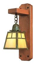 Arroyo Craftsman AWS-1TCS-RC - a-line mahogany wood sconce with t-bar overlay