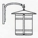 Arroyo Craftsman BB-11LAM-AB - 11" berkeley long body wall mount