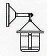 Arroyo Craftsman BB-6SAM-AB - 6" berkeley short body wall mount