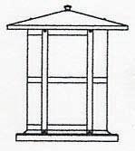 Arroyo Craftsman BC-14LAM-AB - 14" berkeley long body column mount