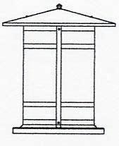 Arroyo Craftsman BC-17LAM-AB - 17" berkeley long body column mount