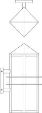 Arroyo Craftsman BEB-9OF-MB - 9" bexley wall mount