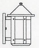 Arroyo Craftsman BS-7RAM-AB - 7" berkeley wall sconce with roof