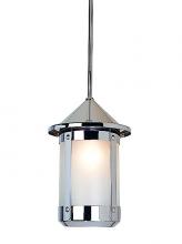Arroyo Craftsman BSH-7AM-BZ - 7" berkeley stem hung pendant