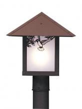 Arroyo Craftsman EP-12AAM-P - 12" evergreen post mount with classic arch overlay