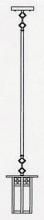 Arroyo Craftsman GSH-6LAM-VP - 6" glasgow long body stem mount pendant