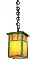 Arroyo Craftsman HH-4LAWO-P - 4" huntington one light pendant with classic arch overlay