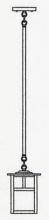 Arroyo Craftsman MSH-6EAM-AC - 6" mission stem hung pendant without overlay (empty)