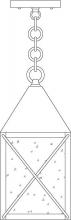 Arroyo Craftsman NOH-6CLR-AC - 6" nottingham pendant