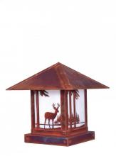 Arroyo Craftsman TRC-12DRAM-MB - 12" timber ridge column mount with deer filigree