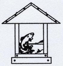 Arroyo Craftsman TRC-12TRAM-MB - 12" timber ridge column mount with trout filigree