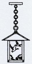 Arroyo Craftsman TRH-9GSAM-AB - 9" Timber Ridge Pendant With Goose Filigree
