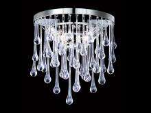 Avenue Lighting HF1800-PN - Hollywood Blvd. Collection Polish Nickel / Clear Glass Tear Drops Round Wall Sconce