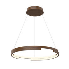 Kuzco Lighting Inc PD52724-WT - Anello Minor 24-in Walnut LED Pendant