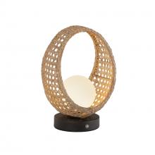 Kuzco Lighting Inc TL20610-BK/OP - Lanai 10-in Black/Opal Glass LED Table Lamp