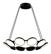 Kuzco Lighting Inc CH72225-BK - Novel 25-in Black LED Chandeliers