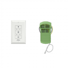 UNIVERSAL FAN-LIGHT WALL CONTROL WITH RECEIVER