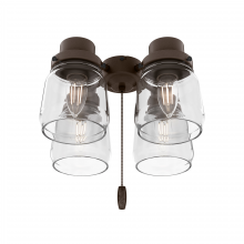 ORIGINAL® 4 LIGHT ACCESSORY FITTER AND GLASS, CHESTNUT BROWN