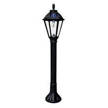 Gama Sonic 178000 - Polaris Bollard Solar Light with GS Solar LED Light Bulb - Black Finish