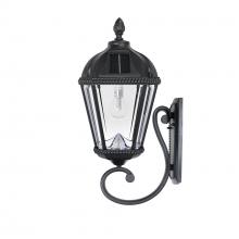 Gama Sonic 98B010 - Royal Bulb Solar Light - W/gs Solar Light Bulb - Wall Mount - Black