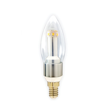 Gama Sonic C37WW10W - GS Solar LED Light Bulb C37 Warm White (2700K)