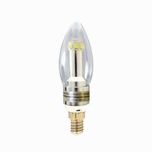 Gama Sonic C37BW10W - GS Solar LED Light Bulb C37 Bright White (6000K)