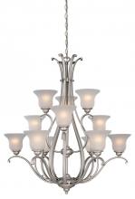 Vaxcel International CH35412BN - Monrovia 12L Chandelier Brushed Nickel