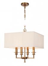 Hudson Valley 244-AN - 4 LIGHT CHANDELIER