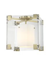 Hudson Valley 4100-AGB - 1 LIGHT FLUSH MOUNT