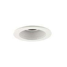 Jesco TM401WHWH - 4-inch aperture Low Voltage Trim with adjustable Step Baffle