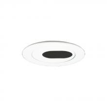 Jesco TM403WH - 4-inch aperture Low Voltage Trim with adjustable Oval Slot Aperture.