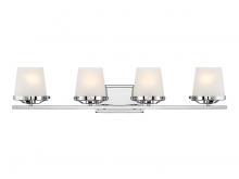 Lighting One US V6-L8-5250-4-11 - Klein 4-Light Bathroom Vanity Light in Polished Chrome