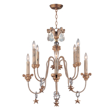 Lucas McKearn CH1111 - Mignon 8 Light Two-tier Antique Gold Chandelier