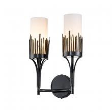 Lucas McKearn SC20319BLK-2 - Sawgrass 2 Lt Sconce in Black