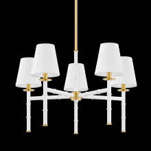 Mitzi by Hudson Valley Lighting H759805-AGB/SWH - BANYAN Chandelier