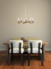 Elegant 1525D32BB - Corsica 8 light Burnished Brass Chandelier