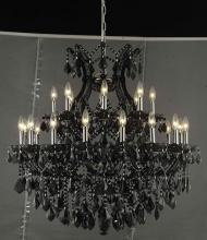 Elegant 2800D36B/RC - Maria Theresa 24 light Black Chandelier