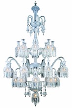 Elegant 8913G46C/EC - Majestic 19 light Chrome Chandelier Clear Elegant Cut Crystal