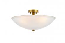 Elegant LD2349BR - Ceiling Lamp D19.7"H9.0" Brass
