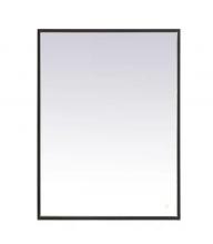 Elegant MRE63040BK - Pier 30x40 inch LED mirror with adjustable color temperature 3000K/4200K/6400K in black