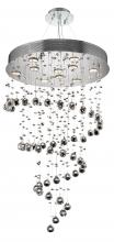 Elegant V2024D24C/RC - Galaxy 10 Light 24 inch Chrome Dining Chandelier Ceiling Light