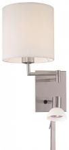 Minka George Kovacs P1050-084 - 1 Light Swing Arm Wall Lamp With Reading Light