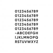 Dals SQS06-NUM-BK - SQS06 Number Pack 50# +27 Letters