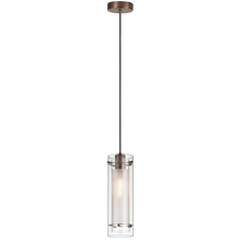 Dainolite 22152-CF-OBB - Single Pendant Clear Frosted Glass