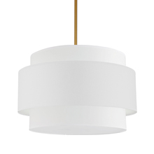 Dainolite PYA-224C-AGB-WH - 4LT Incandescent Chandelier, AGB w/ WH Shade