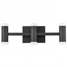 Dainolite WLS-1933LEDW-MB - 33W LED Vanity, Matte Black with a Frosted Acrylic Diffuser